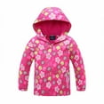 thumbnail image 3 of Ajziojiro Girls Boys Rain Jackets for Kids Toddler Lightweight Waterproof Raincoats Hooded Rushing Jacket Sports Windbreakers Sizes 3-12T, 3 of 9