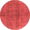 thumbnail image 1 of Ahgly Company Indoor Round Oriental Red Industrial Area Rugs, 5' Round, 1 of 4