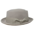 thumbnail image 4 of Different Touch Men Women Crushable Wool Felt Pork Pie Fedora Hats with Feather, 4 of 4