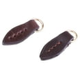thumbnail image 4 of 2Pcs Leather Zip Puller Zipper Pulls Backpack Bags Repair Fastener Slider, Leaf Coffee, 4 of 8