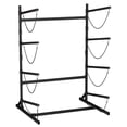 thumbnail image 5 of Heavy Duty Freestanding Kayak Storage Rack, 4-Tier Adjustable Kayak Rack for Garage, Indoor & Outdoor, Holds 4 Kayaks, Canoes, Paddle Boards & Surfboards, with Bungee Cords & Stable Triangle Base, 5 of 7