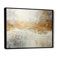 thumbnail image 2 of Designart "Abstract River In Minimal Gold And Beige" Northern Lights Floater Framed Canvas Prints, 2 of 5