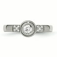 thumbnail image 4 of Primal Steel Stainless Steel Cubic Zirconia Ring, 4 of 10