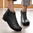 thumbnail image 2 of B91xZ Chaussures d'Automne Femmes Bottes Chelsea Mode Confort Talon Bas Bottines, Noir 9, 2 of 5