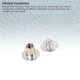 thumbnail image 4 of Tornillos Para Poste De Encuadernación, Juego De Remaches De Acero Inoxidable A Prueba De Herrumbre De 5x6x9,5 Mm Para Manualidades De Ropa Y Marroquinería, 4 of 7