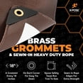 thumbnail image 4 of Lona Ultra Resistente Impermeable Xpose Safety 5x7 pies Marrón/Blanco, 4 of 8
