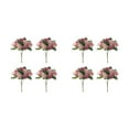 thumbnail image 3 of Guardoinrt 4pcs Good Hand Feeling Artificial Flowers With Good Texture For Sensory Delight For DIY Silk Home Decoration Party Decor Deep Pink 2Set, 3 of 6