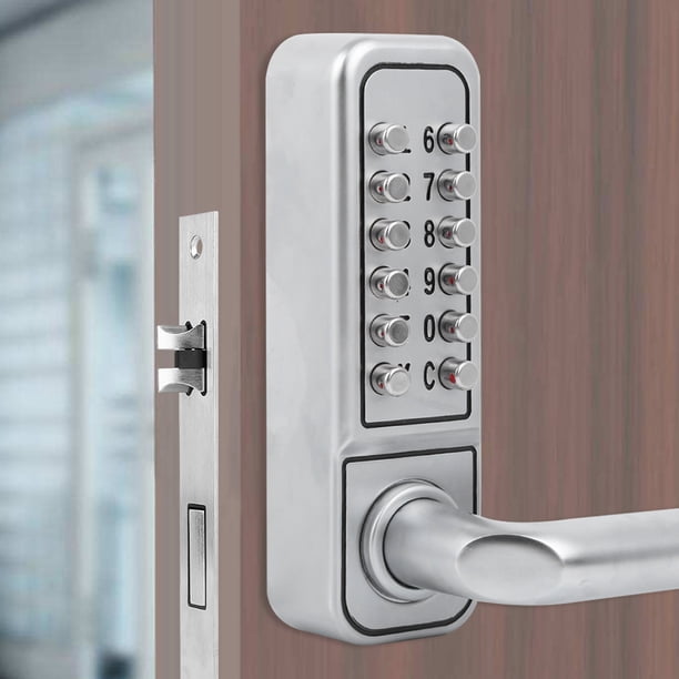 Cerradura De Puerta Con Contraseña Cerraduras Impermeables Inteligentes Aplicaciones De Asistencia Control De Acceso Edificios Públicos