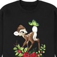 thumbnail image 3 of Disney Bambi - Christmas - Botanical Butterfly - Men's Crew Neck Fleece Pullover, 3 of 5