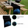 thumbnail image 5 of Blue Fruit Table Runner - 70 Inch Long, Kitchen Dining Table Runner Dresser Scarves, Modern Minimalist Decor Black Background Farmhouse Decor for Coffee Tables Wedding Party Banquet, 5 of 8