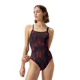 thumbnail image 1 of Speedo Maillot de Bain une Pièce à Imprimé Flyback Endurance Plus pour Femme - Speedo Rouge, Taille : 38, 1 of 4