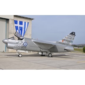 Hellenic Air Force TA-7 Corsair II at Araxos Air Base Greece Canvas Art - Giovanni CollaStocktrek Images (35 x 23)