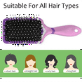 thumbnail image 3 of Qzjjjmy Air Cushion Massage Hair Comb Detangler Cheerleading Hair Brush with Name for Girls, 3 of 7