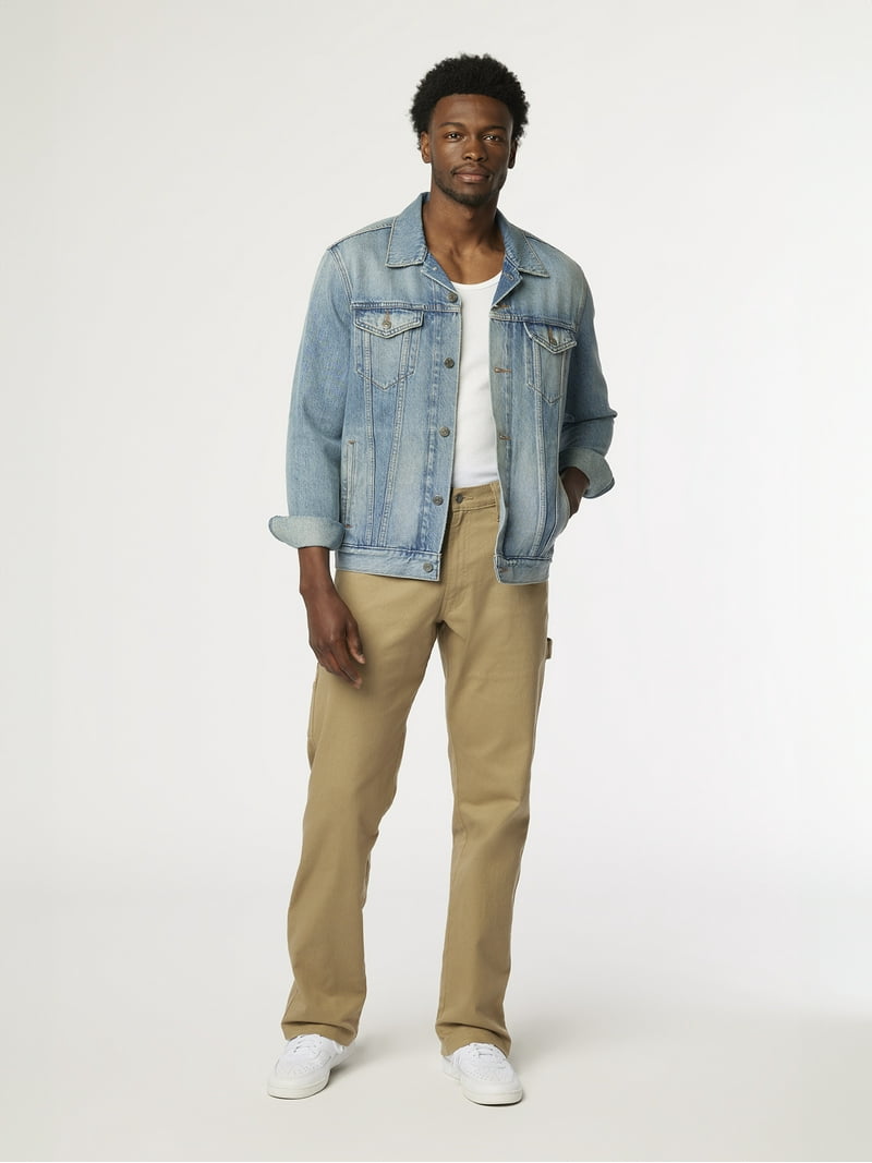 Levi Strauss Signature Men's Carpenter Jeans Relaxed Fit Flex