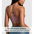 thumbnail image 4 of Front Closure Bras for Women Wireless Racerback Bra No Underwire Seamless Push Up T-Shirts Bras Supportive Womens Bralettes, 4 of 6