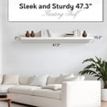 thumbnail image 4 of InPlace Durable Shelf with Invisible Brackets - Easy to Install & Remove Deep Floating Shelves for Wall - Infant MDF Wall Shelf f, 4 of 8