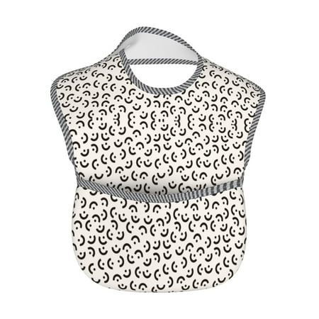 

Baby Bibs Waterproof Toddler Bib Geo Shapes Background Feeding Bib With Pocket For Infant