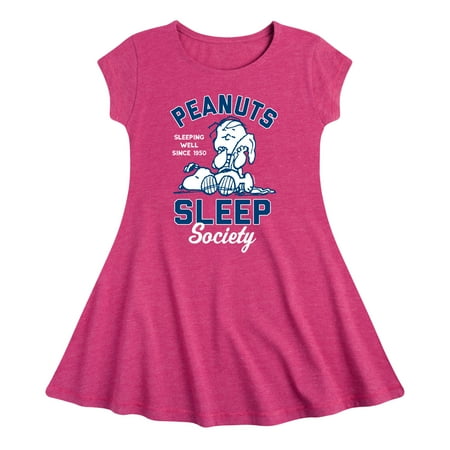 

Peanuts - Peanuts Sleep Society - Toddler & Youth Girls Fit & Flare Dress
