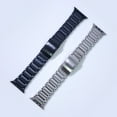 thumbnail image 6 of Titanium Metal Strap for Apple Watch Ultra 49mm Band Link Bracelet for iWatch Series 1-8 SE 45mm 44mm 42 41mm 40mm 38 Watchband (Silver 1,38mm 40mm 41mm), 6 of 7