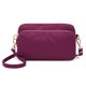 thumbnail image 1 of Bolso bandolera para mujer, bolso de hombro pequeño de nailon ligero (morado), 1 of 4