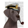 thumbnail image 2 of Fab Funky 26x32 Gold Ornate Wood Framed with Double Matting Museum Art Print Titled - Great Dane Sea Dog, 2 of 4