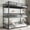 Black(Twin), variant on Leumius Twin over Twin over Twin Bunk Bed,Metal Triple Bunk Bed for 3 Kids/Teens,Heavy Duty Triple Bed with Guardrail and Ladder,Separates Into 3 Twin Beds,Black
