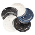 thumbnail image 2 of 2PCS Jewellery Tray Decorative Bowl Ceramic Ring Dish Moon Shaped Tray Holder, 2 of 6