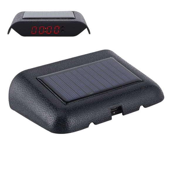 Horloge Numérique pour Voiture, Matériaux de Haute Qualité Faciles à Installer Qui Gagnent du Temps Horloge Numérique de Température pour Voiture, Voiture Autonome Lumière Verte, Lumière Rouge, Lumière Bleue, Lumière Blanche