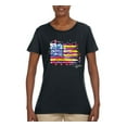 thumbnail image 2 of Wild Bobby, Colorful Neon Flag, Streetwear, Women Graphic Tee, Black, X-Large, 2 of 3
