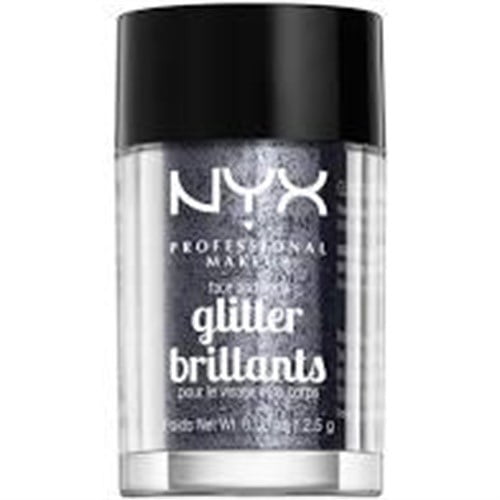 NYX GLITTER 0.08 OZ GUNMETAL NYX/FACE & BODY GLITTER (GUNMETAL) 0.08 OZ