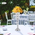 thumbnail image 4 of Dwellnix 19 7 H Wedding Flower Vases Nordic Centerpieces w Crystal Beads Silver 10 Pack, 4 of 7