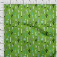 thumbnail image 4 of oneOone Silk Tabby Green Fabric Cactus Dress Material Fabric Print Fabric By The Yard 42 Inch Wide-4G, 4 of 6
