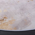 thumbnail image 4 of SAFAVIEH Tacoma Robert Traditional Machine Washable Area Rug, Grey/Gold, 6' x 6' Round, 4 of 9