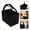 Black, variant on Insulated Wine Tote with Divider, 6-Bottle Capacity, Padded Handle for Travel/Party/Picnic, Multi-Bottle Wine Cooler Bag,Red