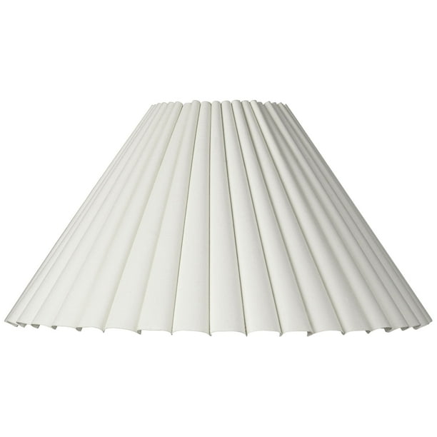 Brentwood Large Box Pleat Empire Lamp Shade 7" Top x 20.5" Bottom x 10.