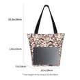 thumbnail image 3 of Fotbe Brown Sloth Bolsa de Playa con Estampado, Bolsa de Hombro, Bolsa de Mano Espaciosa, Bolsa de Viaje Ligera, Bolsa de Compras Versátil, 3 of 6