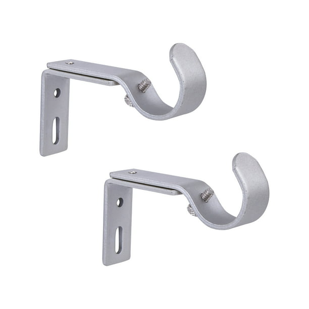 Better Homes & Gardens Adjustable Curtain Rod Brackets, 3/4 to 1 in ...