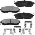 thumbnail image 2 of Front Ceramic Brake Pads w/Hardware Kits Fits for Infiniti G20 G35 I30 I35, Nissan 350Z Altima Cube Juke Maxima Sentra Versa, Suzuki SX4-4 Pack Fits select: 2008-2009 NISSAN ALTIMA 2.5S, 2 of 5