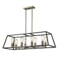 thumbnail image 2 of Trans Globe Lighting 10468 Adams 8 Light 35" Wide Linear Chandelier - Black, 2 of 5