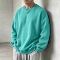 thumbnail image 6 of Yongwang Mens Long Sleeve Pullover Crew Neck Sweatshirt Basic Pullover Tops for Autumn Daily Outfit, 6 of 7