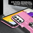 thumbnail image 3 of Allytech for Samsung Galaxy A54 5G Phone Case with Ring Holder, Anti-Fingerprint Non-slip Anti-Drop Heavy Duty Corner Protection Rotating Ring Stand Cover Case for Samsung A54 Phone 6.4", Pink, 3 of 9