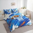thumbnail image 3 of Castle Fairy Sport Basketball Twin Bedding Sets 7-Piece for Kids Teens Adults,Ball Gamer Bedding Comforter Set Microfiber,Abstract Graffiti Splash Breathable Sheet Sets,Microfiber Bedroom Decor, 3 of 8