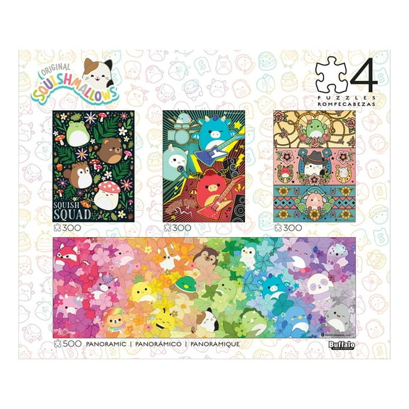 Buffalo Games Squishmallow Multi-Piece Interlocking Jigsaw Puzzles for Adults Ages 14 