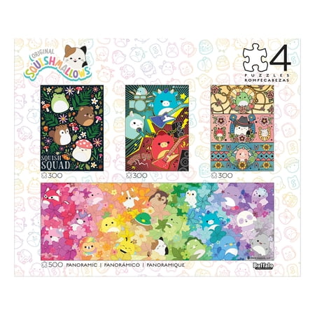 Buffalo Games Squishmallow Multi-Piece Interlocking Jigsaw Puzzles for Adults Ages 14+