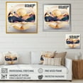 thumbnail image 4 of Designart "Dreamy Golden Mountain V" Abstract Marble Wall Art Living Room, 4 of 5
