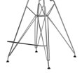 thumbnail image 3 of Pink Eiffel Stool with Chrome Legs, Bar 30"H, Stool Chair Ideal for Kitchen Island Counter., 3 of 3
