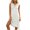 White Z, variant on Umfun Women's Sleeveless A-Line Mini Dress with Drop Waist - Comfy Solid Color Short Summer Dress for Daily Casual Wear, Beach Days, and Easy Weekend Outings