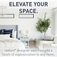 thumbnail image 3 of Legrand radiant TM874ICC6 15 Amp Rocker Wall Switch, 4-Way Decorator Light Switches, Ivory (1 Count), 3 of 7