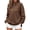 Coffee plus size zip up sweater a1, variant on Womens Plus Size Half Zip Sweatshirt Mock Neck Drop Shoulder Side Slits Ribbed Cuffs Loose Fit Cozy Fall Winter Pullover, Green L
