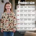 thumbnail image 2 of Xoenoiee Christmas Snowman Tree Bulb Print Girls Quarter Zip Oversized Sweatshirts Xmas Teen Fleece Pullover Hoodies 2025 Mock Neck Sweater Fall Workout Jacket, 13-14 Years, 2 of 7